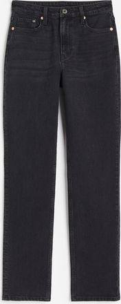H&M Slim Straight Ultra High Jeans - Schwarz