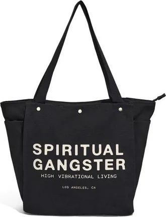 Spiritual Gangster Living Namaste Tote Bag in Black at Nordstrom