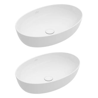 Villeroy & Boch Conjunto De Dos Lavabos Sobre Encimera Ovalados Villeroy Et Boch Artis Blanco