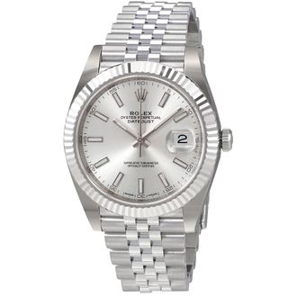 Rolex Pre-owned Rolex Datejust 41 White Dial Automatic Mens Watch 126334WSJ