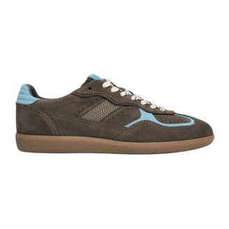 Alohas Alohas, Schoenen, Dames, Bruin, 36 EU, Su&egrave;de, Tb. 490 Rife Taupe Korenbloemblauwe Leren Sneakers