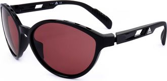 adidas Adidas Womens 61mm Shiny Black Sunglasses