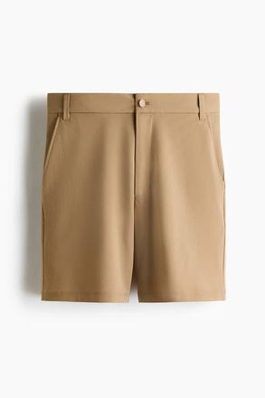 H&M Four-way Stretch Loose Fit Chino Shorts in Beige at Nordstrom, Size 34