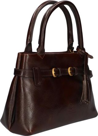 Fred De La Bretoniere Mae Mini Handtas - Dames - Handtassen - Bruin - ONE Size - Leer - Tassen