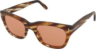 Tom Ford Zonnebril - unisex - Zonnebrillen - Bruin - 52 MM - Accessoires
