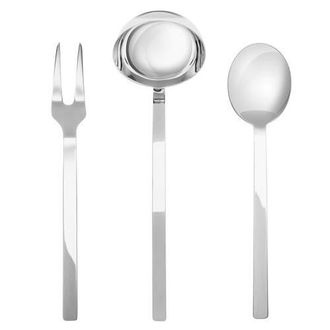 Mepra Stile By Pininfarina Serving Set - 3 Pieces in Ice Silver at Nordstrom