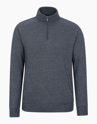 Mountain Warehouse Mens Mountain Warehouse Mens Bamburgh Half Zip Jumper - Navy - Size: 32