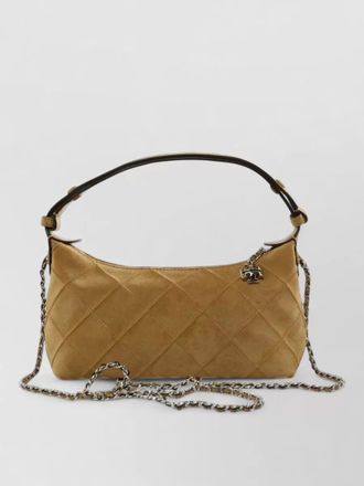 Tory Burch shoulder bag top handle quilted chain strap