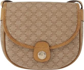 Celine Pre-owned Canvas Cross Body Bag - Dames - Vintage Schoudertas - Beige - ONE Size - Vintage