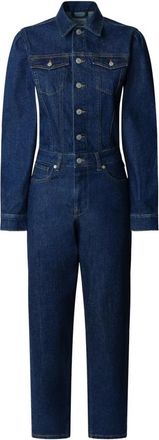 Pepe Jeans London Vala Jumpsuit - Dames - Jumpsuits - Blauw - XS - Denim - Jumpsuits & Playsuits