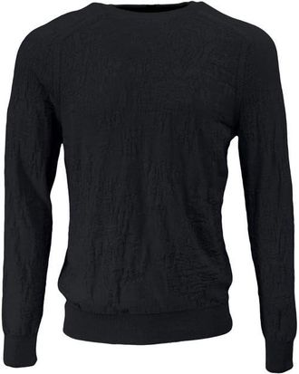 Lords of Harlech Cole Fully Fashioned Merino Wool Crewneck Sweater in Charcoal at Nordstrom, Size Xx-Large