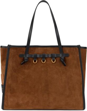 Gianni Chiarini Tote bag van su&egrave;de leer - Dames - Shoppers - Bruin - ONE Size - Leer - Tassen