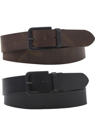 Levi's Lederg&uuml;rtel LEVIS CORE METAL WENDEG&Uuml;RTEL, Damen, Gr. 100, braun (schwarz, braun), Leder, unifarben, G&uuml;rtel Lederg&uuml;rtel, Reversible Core Metal Belt