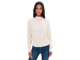 Madewell Aurora Cozy Rib Sweater Womens Clothing Antique Cream : LG (Womens 10-12), Elastane/Polyamide/Polyester