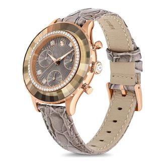 Swarovski Octea Chrono Horloge - Dames - Horloges - Veelkleurig - ONE Size - Leer - Accessoires