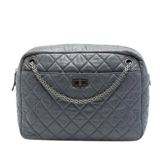 Chanel Pre-owned Reissue Camera Bag - Dames - Vintage Schoudertas - Grijs - ONE Size - Leer - Vintage