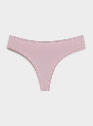 Miiyu Womens Plain thong Cotton
