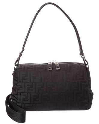 Fendi Fendi Ff Squared Lui Medium Canvas Crossbody