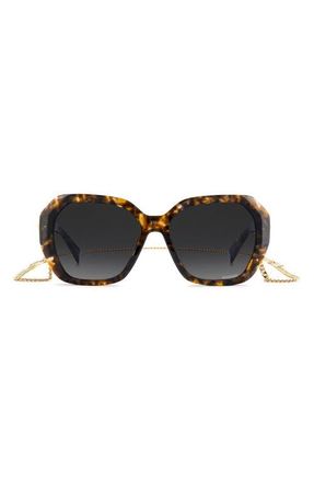 Missoni 55mm Gradient Geometric Sunglasses in Havana Brown/Dark Grey Sf at Nordstrom