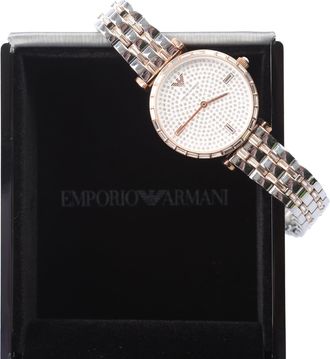 Emporio Armani Womens Accessories Watch in Silver Metal - One Size
