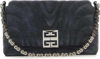 Givenchy G-Chain Denim Schoudertas - Dames - Schoudertassen - Zwart - ONE Size - Denim - Tassen