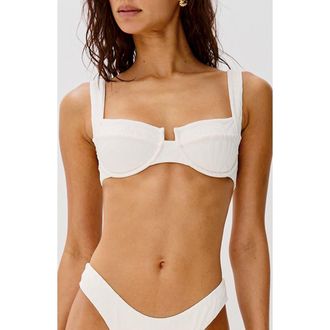 L*Space Bianca Underwire Bikini Top in Cream at Nordstrom Rack, Size Dd