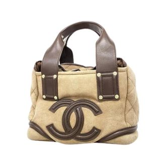 Chanel Pre-owned Handbags, female, Brown, Size: ONE SIZE Pre-owned Vintage Handbag