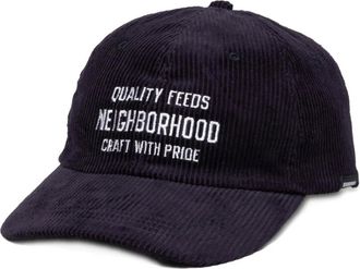 Neighborhood Ribfluwelen honkbalpet met borduurwerk - Blauw