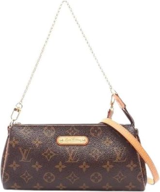 Louis Vuitton Pre-owned Eva Monogram 2way Schoudertas - Dames - Vintage Mini Tas - Bruin - ONE Size - Vintage