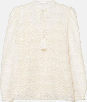 Frame Denim Cotton lace blouse