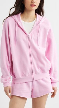 BP. Bubble Zip Hoodie in Pink Sweet at Nordstrom, Size Xx-Small