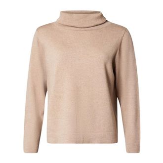 Lind Truien & Vesten, Dames, Grijs, L, Wol, Kirsten Turtleneck