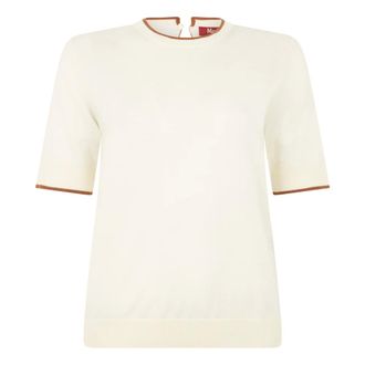 Max Mara Dames, Truien, Wit, Maat: L Zijde