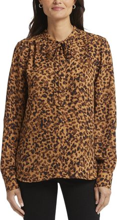 NYDJ Tie Neck Blouse