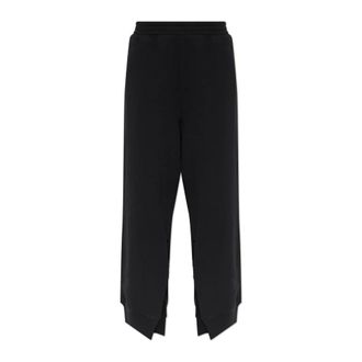 Maison Margiela Joggers with Front Slits - female - MM6 Maison Margiela - Sweatpants - Black - XS - Trousers