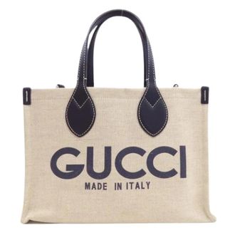 Gucci Pre-owned Vintage Tote Bag - Dames - Vintage Shopper - Beige - ONE Size - Vintage