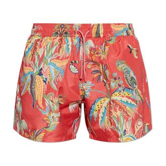 Etro Etro, Beachwear, male, Red, Size: XL Swim Shorts