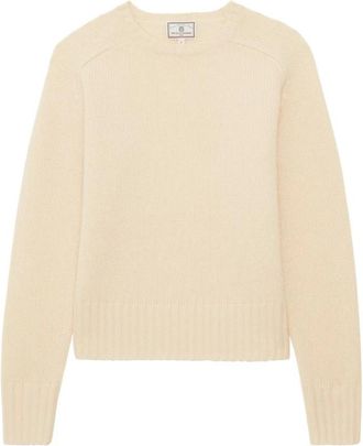 Ines De La Fressange Arthur jumper - Dames - Ronde hals truien - Beige - M - Wol - Truien & Vesten