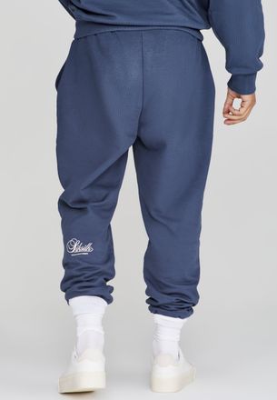 Siksilk Mens Navy Graphic Joggers M