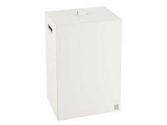 Schubiger M&ouml;bel W&auml;schebeh&auml;lter Lederoptik Weiss H: 60 cm