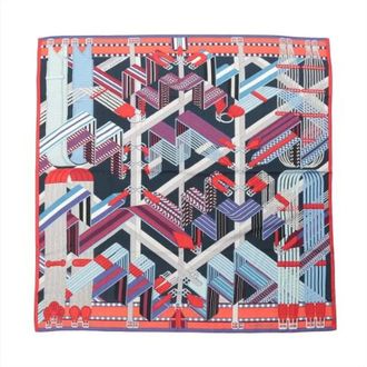 Herm&egrave;s Pre-owned Scarves, female, Multicolor, Size: ONE SIZE Pre-owned Carre 140 Scarf