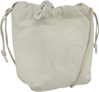 Loewe Pre-owned Leren Bucket Bag - Dames - Vintage Tas - Wit - ONE Size - Leer - Vintage
