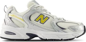 New Balance Womens 530 - Running Shoes Silver Metallic/Sea Salt/Yellow Size 10.0