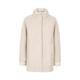 Geox Dames, Jassen, Beige, Maat: 3XL Leer