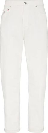 Brunello Cucinelli Jeans in cotone - Bianco