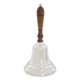 Atmosphera Campana Decorativa Johan, 46,5 Cm, Plateada - Atmosphera Cr&eacute;ateur DInt&eacute;rieur