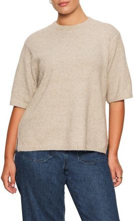 Sanctuary Perfect Sweater Tee in Heather Pink at Nordstrom, Size 1X