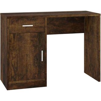vidaXL Vidaxl - Escritorio Con Caj&oacute;n Y Armario Contrachapada 100x40x73 Cm