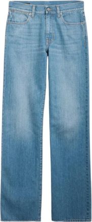 Gucci Jeans, Dames, Blauw, W26, Katoen, Low Straight Pant