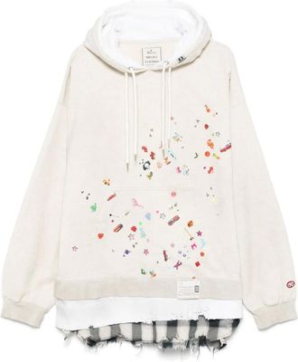 Miharayasuhiro Gelaagde hoodie - Beige